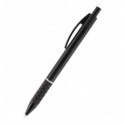 Ручка масляна автоматична Axent Prestige AB1086-01-02, синя, 0.7 мм, корпус чорний