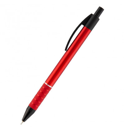 Ручка масляна автоматична Axent Prestige AB1086-06-02, синя, 0.7 мм, корпус червоний