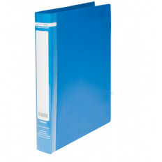 Папка пластикова, JOBMAX, 2 R-образних кільця, А4, ширина торця 25 мм, синя
