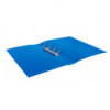 Папка пластикова, JOBMAX, 2 R-образних кільця, А4, ширина торця 25 мм, синя