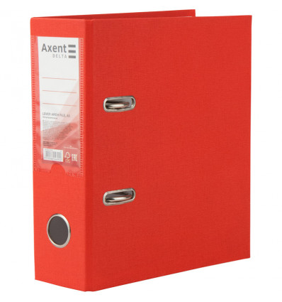 Папка-регистратор Axent Delta D1718-06P, односторонняя, A5, 75 мм, разобранная, красная