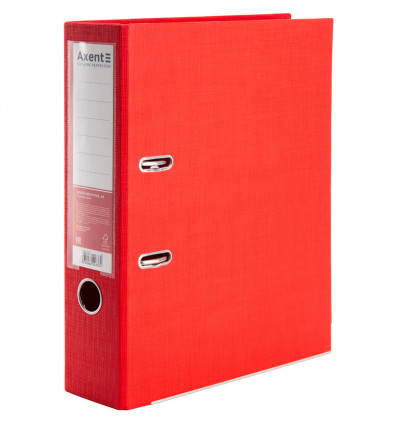 Папка-регистратор Axent Prestige+ 1722-06P-A, двусторонняя, A4, 75 мм, разобранная, красная
