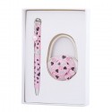 Набір подарунковий Elegance: ручка кулькова + гачок для сумки, рожевий LS.122029-10