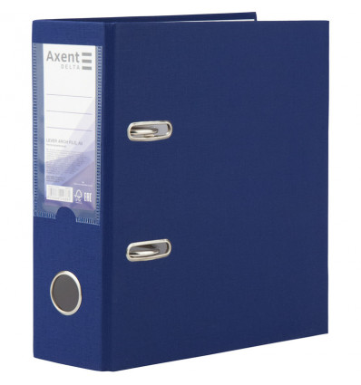 Папка-регистратор Axent Delta D1718-02C, односторонняя, A5, 75 мм, собранная, синяя