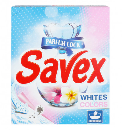 Порошок для стирки Savex Diamond Parfum 2в1 синтетический для белой и цветной ткани 400г