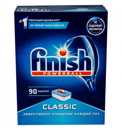 Средство для мытья посуды Finish Classic в посудомоечных машинах в таблетках 90шт 1467г