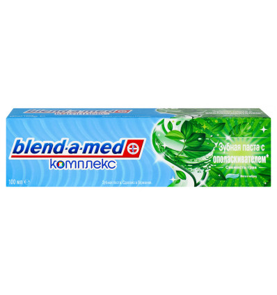 Зубна паста Blend-a-med 2в1 Комплекс 7 Свіжість трав з ополіскувачем 100мл