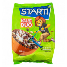 Завтраки сухие Start! Шарики Duo зерновые 500г