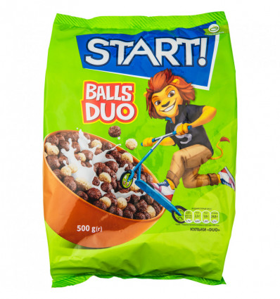Сніданки сухі Start! Кульки Duo зернові 500г