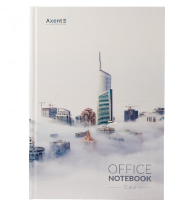 Книга записная Axent Сity Dubai 8423-23-A, A4, 210x295 мм, 192 листов, клетка, твердая обложка