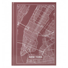 Книга записная Axent Maps New York 8422-543-A, A4, 210x295 мм, 96 листов, клетка, твердая обложка, р