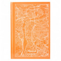 Книга записна Axent Maps Prague 8422-542-A, A4, 210x295 мм, 96 аркушів, клітинка, тверда обкладинка,