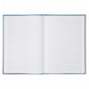 Книга записная Axent Numbers 8421-207-A, A4, 210x295 мм, 80 листов, клетка, твердая обложка, голубая