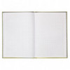 Книга записная Axent Numbers 8421-208-A, A4, 210x295 мм, 80 листов, клетка, твердая обложка, желтая