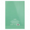 Книга записная Axent Pastelini 8422-425-A, A4, 210x295 мм, 96 листов, клетка, твердая обложка, зелен