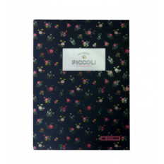 Записная книжка PICCOLI, А5, 80 л., клетка, интегральная обложка, темно-синяя