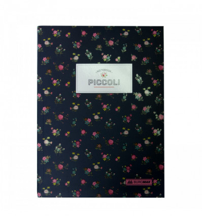 Записна книжка PICCOLI, А5, 80 арк., клітинка, інтегральна обкладинка, темно-синя ( BM.24522101-03 )