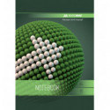 Тетрадь для записей SPHERE, А4, 80 л., клетка, карт. обл., зеленая ( BM.24452101-04 )