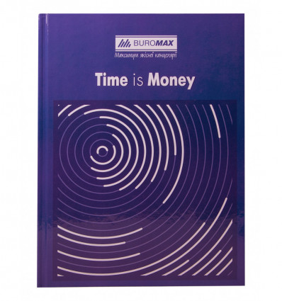 Книга канцелярская TIME IS MONEY BM.2400-102, А4, 96 л., клетка, офсет, твердая ламинированная облож