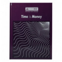 Книга канцелярська TIME IS MONEY, А4, 96 арк., клітинка, тв. лам. обкл., фіолетова ( BM.2400-107)