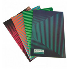 Тетрадь канцелярская, JOBMAX, А4, 48 л., клетка, офсет, карт. обл., ассорти ( BM.2426 )