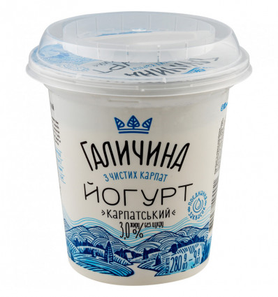 Йогурт 3.0% Карпатский Галичина 280г