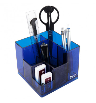 Набор настольный Axent Cube 2106-02-A, 9 предметов, в картонной коробке, синий
