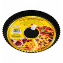 Форма SNB для пиццы, тарта с непригораемым покрытием нон-стик черная 30см