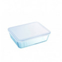 Форма для запікання Pyrex C&S Classic скляна прямокутна з пластиковою кришкою 2,6л