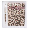 Набор подарочный Leopard: ручка шариковая + зеркало, леопард LS.122033-34