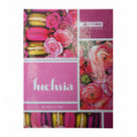Книга канцелярская BOHO CHIC, А4, 96 л., линия, офсет, твердая ламинированная обложка, розовая