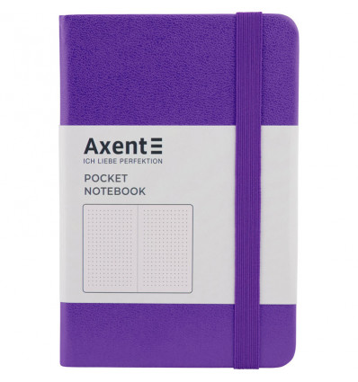 Книга записная Axent Partner 8309-11-A, A6-, 95x140 мм, 96 листов, точка, твердая обложка, фиолетова