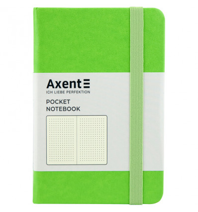 Книга записна Axent Partner 8309-09-A, A6-, 95x140 мм, 96 аркушів, крапка, тверда обкладинка, салато
