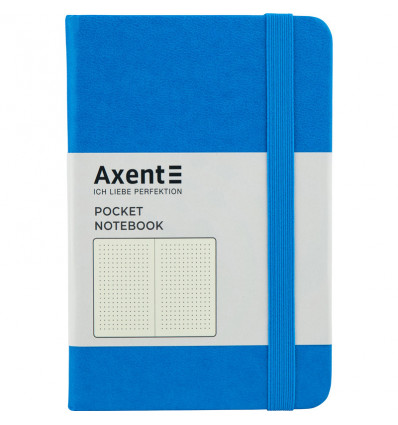 Книга записная Axent Partner 8309-07-A, A6-, 95x140 мм, 96 листов, точка, твердая обложка, голубая