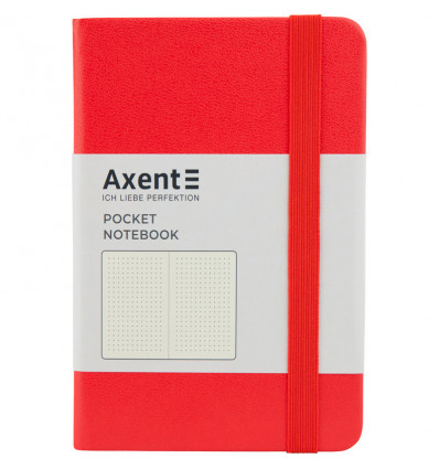 Книга записна Axent Partner 8309-05-A, A6-, 95x140 мм, 96 аркушів, крапка, тверда обкладинка, червон