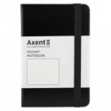 Книга записная Axent Partner 8309-01-A, A6-, 95x140 мм, 96 листов, точка, твердая обложка, чёрная