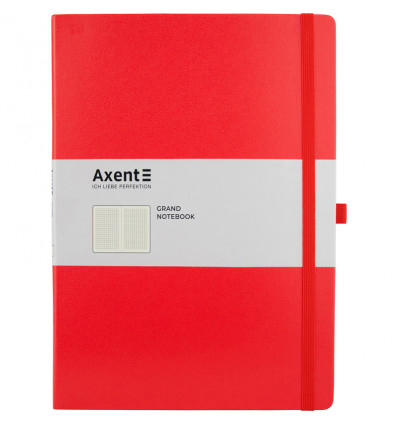 Книга записна Axent Partner Grand 8203-06-A, A4, 210x295 мм, 100 аркушів, клітинка, тверда обкладинк