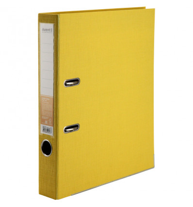 Папка-регистратор Axent Prestige+ 1721-08P-A, двусторонняя, A4, 50 мм, разобранная, желтая
