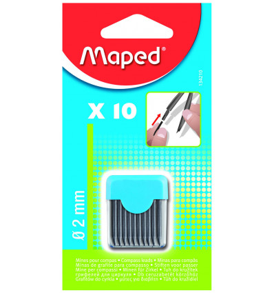 Грифелі для циркуля (10шт) 2мм ( MP.134210 )