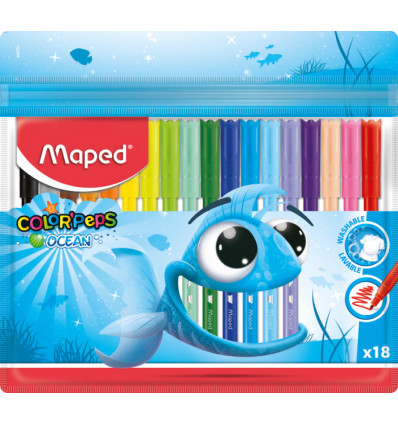 Фломастери COLOR PEPS Ocean, 18 кольорів ( MP.845721 )