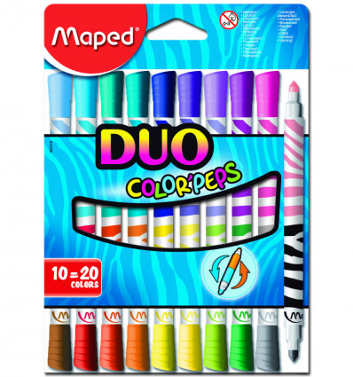 Фломастери COLOR PEPS DUO, 20 кол. ( MP.847010 )