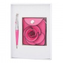 Набор подарочный Floret: ручка шариковая + кошелек для монет, розовый LS.122037-10