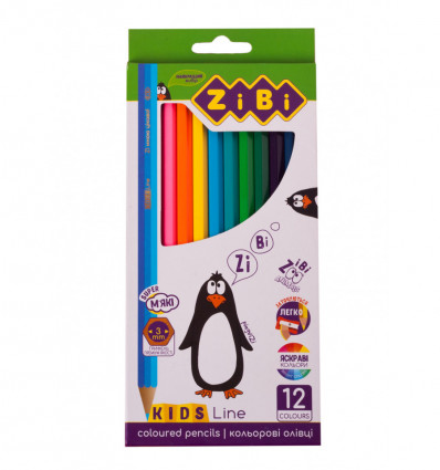 Кольорові олівці, 12 кольорів, KIDS Line