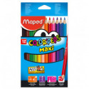 Олівці кольорові COLOR PEPS Maxi, потовщені, 12 кольорів ( MP.834010 )