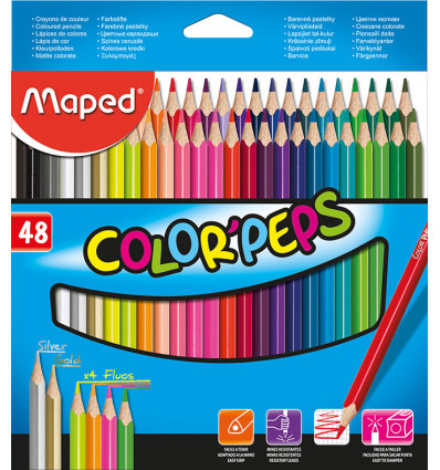 Карандаши цветные COLOR PEPS Classic, 48 цветов