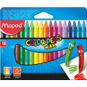 Крейда воскова COLOR PEPS Wax Crayons, 18 кольорів ( MP.861012 )