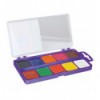 Акварельные краски 10 цветов, пластик. фиолетовый футляр, KIDS Line