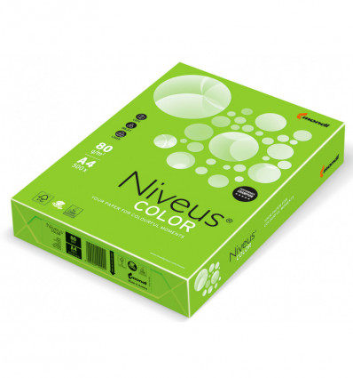 Цветная бумага NIVEUS NEOGN зеленая А4 80г/м² 500 листов ( A4.80.NVN.NEOGN.500 )