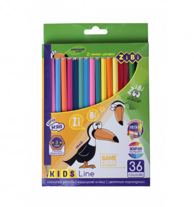 Карандаши цветные, 36 цветов, KIDS Line ZB.2417