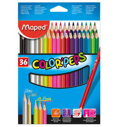 Олівці кольорові COLOR PEPS Classic, 36 кольорів ( MP.832017 )